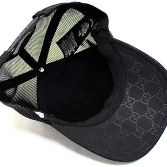 Gucci GG Guccissima Nylon Baseball Cap in Black NEW W TAG AND DUSTBAG - Picture 5 of 7